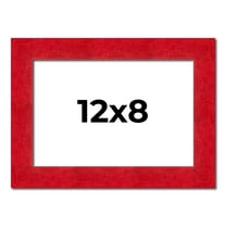 12x8 Frame Red Burl Solid Wood Picture Frame Width 1.75 Inches | Interior Frame Depth 0.5 Inches |