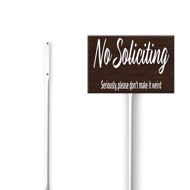 No Soliciting Yard Signs For House 