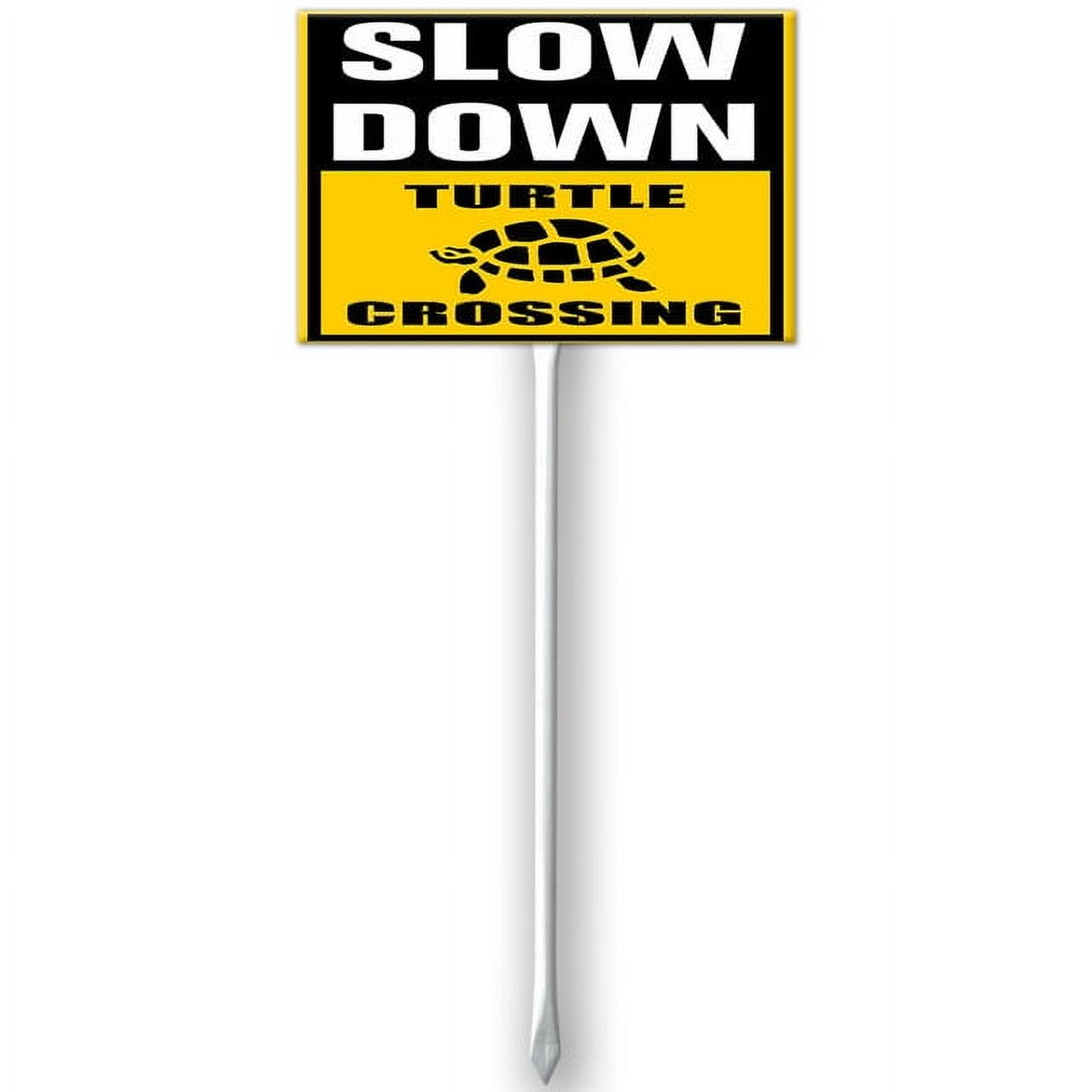 12x8 IN Slow Down Sign,Turtle Crossing Sign,Warning Signs Safety Signs