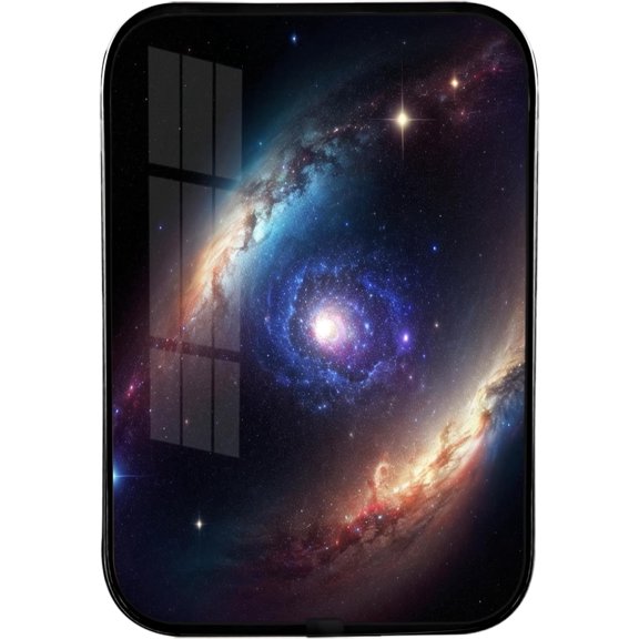 12x8 In Framed Starry Sky Wall Art Decor Fantastic Nebula Galaxy Picture Prints Artwork with Black Frame for Kitchen,Crystal Porcelain Painting Wall Decor