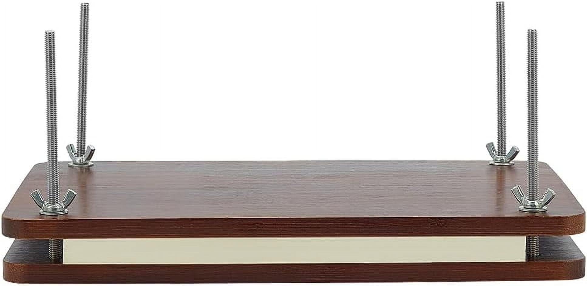 12x8 Inch Wood Book Binding Kits Coconut Brown Portable Book Press Rectangle Book Binding
