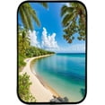 thumbnail image 1 of 12x8 Inches Framed Coast Wall Art Decor with Black Frame and Decorative Beach Pictures Print For Store, Modern Home Decor, Crystal Porcelain Painting Wall Decor, 1 of 8