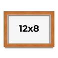 thumbnail image 1 of 12x8 Shadow Box Frame Brown | 0.875 Inches Deep Real Wood Contemporary Shadowbox Display Frame | UV, 1 of 6