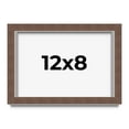 thumbnail image 1 of 12x8 Shadow Box Frame Brown | 1.125 inches Deep Real Wood Rustic Shadowbox Display Frame | UV, 1 of 5