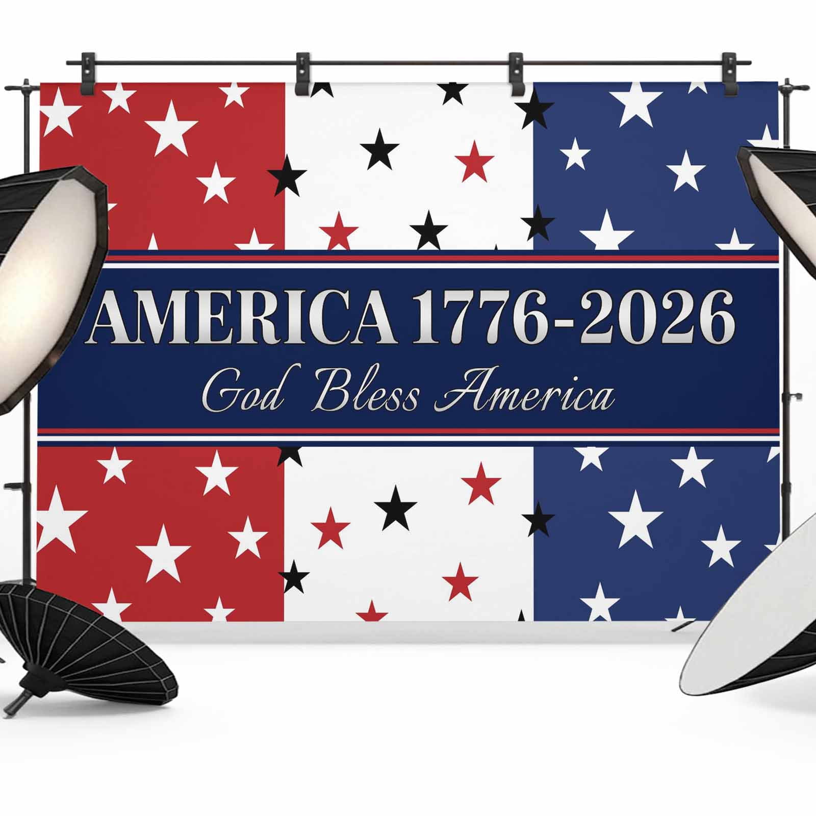12x8ft Photo Backdrop, America Flag Soft Polyester Backdrop Curtains ...