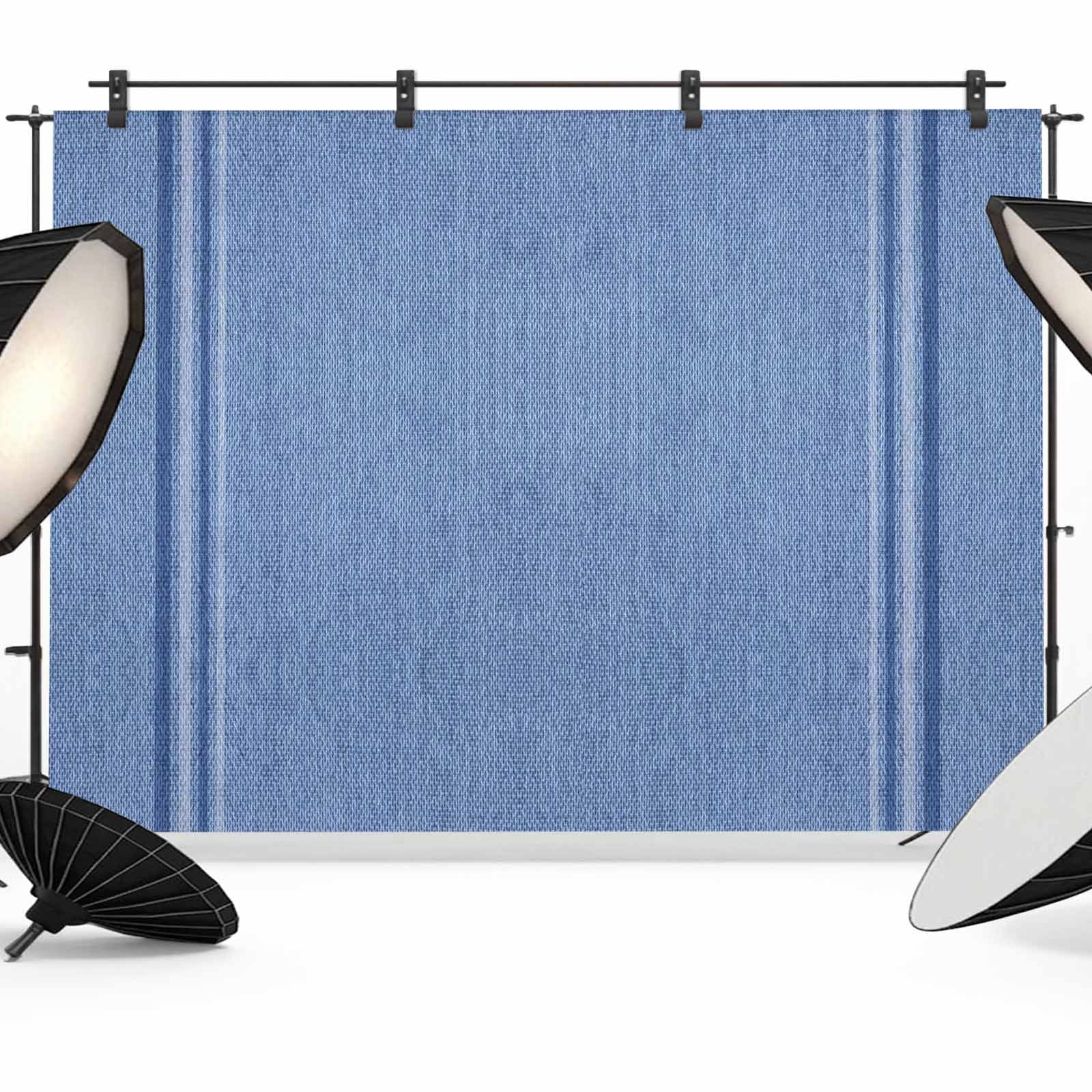 Linene Backdrop 12x8ft Photo Backdrop, Blue Soft Polyester Backdrop Curtains ...