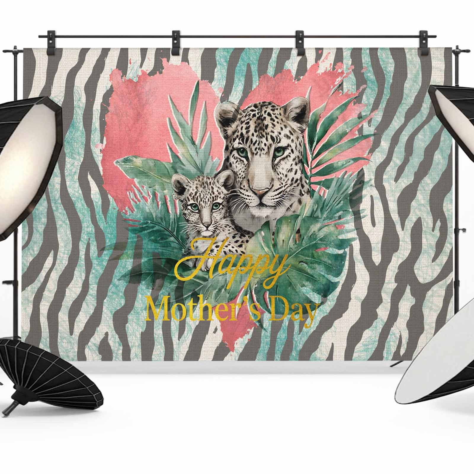 12x8ft Photo Backdrop, Happy Mother's Day Soft Polyester Backdrop ...