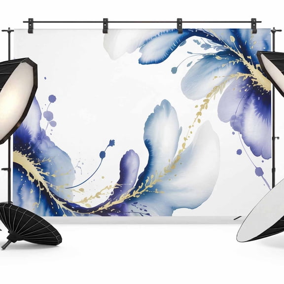 12x8ft Photo Backdrop, Purple Marble Stone Soft Polyester Backdrop Curtains Photography Backdrops, White Ink Splash Farm Marble Abstract Brushed Background for Photoshoots Studio Video Portrait Party