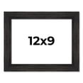 thumbnail image 1 of 12x9 Frame Black Rustic Barnwood Solid Wood Picture Frame | 1.5 Inch Moulding Width | Includes UV, 1 of 8