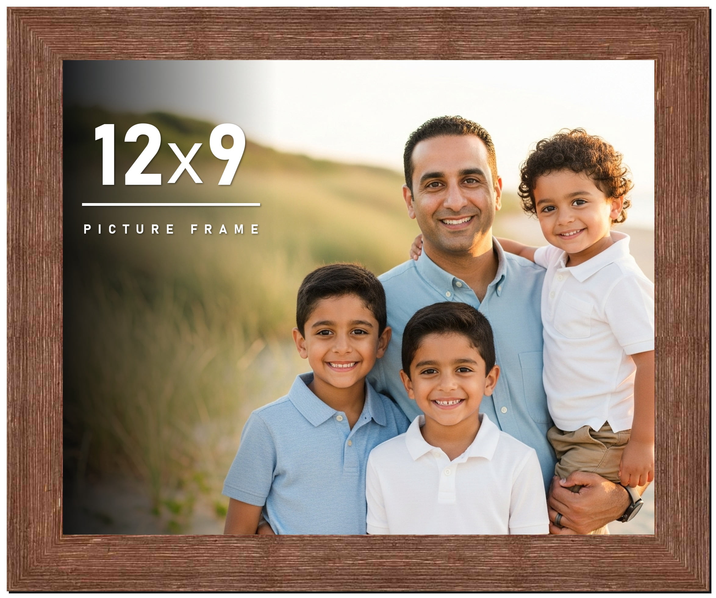 12x9 Frame Brown Distressed Barnwood Picture Frame | Rustic