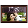 thumbnail image 1 of 12x9 Frame Executive Brown Round Mahogany Finish Solid Wood Picture Frame | 1.25 Inch Moulding, 1 of 8