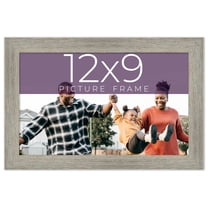 12x9 Frame Grey Real Wood Picture Frame Width 1.5 Inches | Interior Frame Depth 0.5 Inches | Barn
