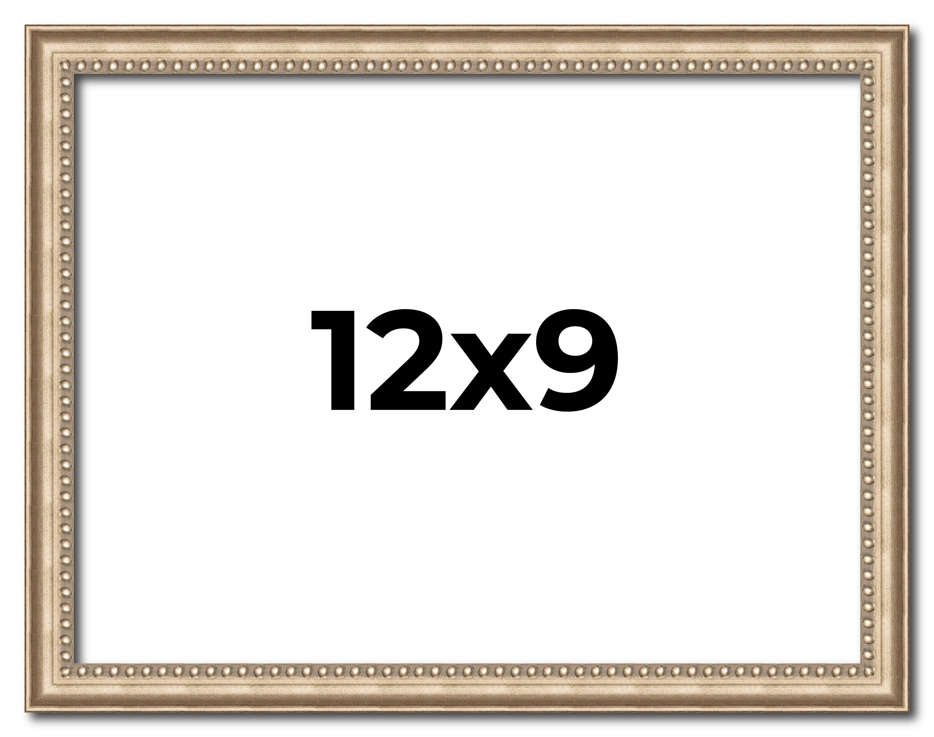 12x9 Frame Silver Real Wood Picture Frame Width 0.75 Inches | Interior ...