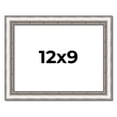 thumbnail image 1 of 12x9 Frame Silver Real Wood Picture Frame Width 1.25 Inches | Interior Frame Depth 0.5 Inches |, 1 of 8