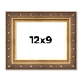 thumbnail image 1 of 12x9 Frame Vintage Gold Solid Wood Picture Frame | 2.5 Inch Moulding Width | Ornate Bronze Museo, 1 of 8