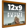 thumbnail image 1 of 12x9 Honey Brown Real Wood Picture Frame Width 0.75 inches | Interior Frame Depth 0.5 inches |, 1 of 8