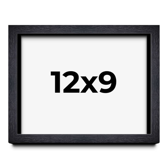 12x9 Shadow Box Frame Black | 1 Inches Deep Real Wood Farmhouse Shadowbox Display Frame | UV