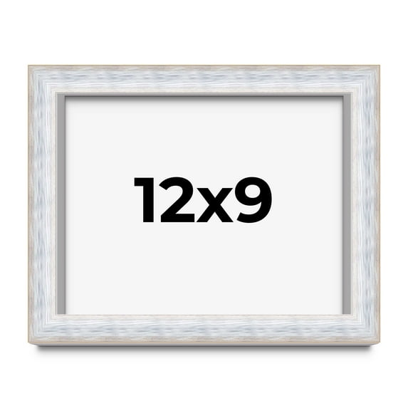 12x9 Shadow Box Frame Silver | 1.625 Inches Deep Real Wood Contemporary Shadowbox Display Frame |