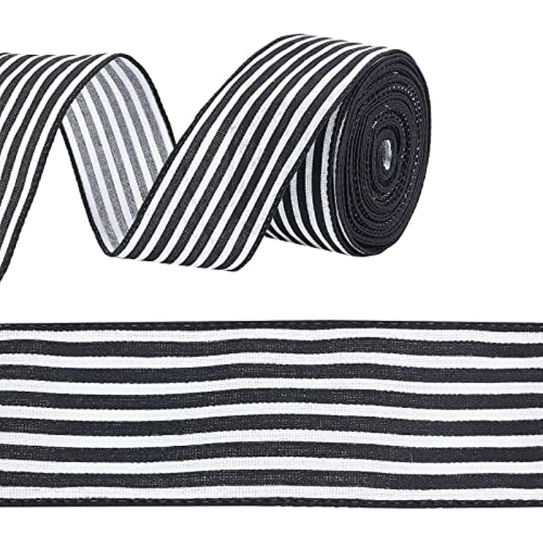 2 Wired Race Flag Ribbon 2 Black White Checkered Ribbon 2 Wired Ribbon 2  Yards of Each Ribbon Picturedblack and White Ribbon SHIPS FREE 