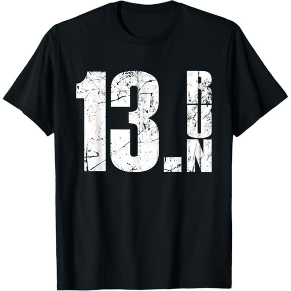 13.1 Half Marathon Running Marathon Runner T-Shirt men and women can wear, black, white, gifts