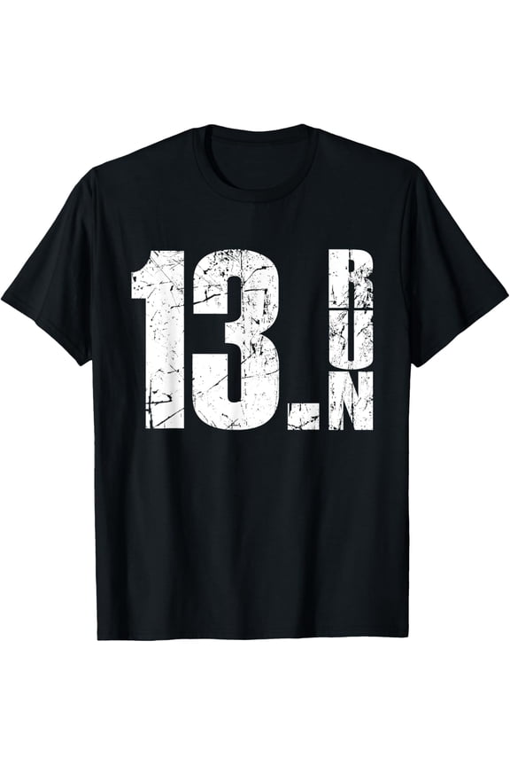 13.1 Half Marathon Running Marathon Runner T-Shirt men and women can wear, black, white, gifts