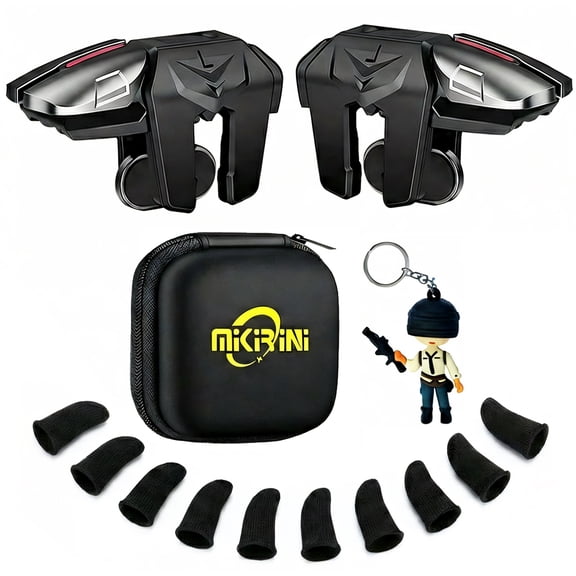 PUBG Mobile Triggers 13 in 1 Combo, 4 Gaming Triggers Mobile Phone Game Controller for PUBG/Knives Out/Call of Duty/Rules of Survival, Aim & Fire Trigger for iPhone & Android Phone