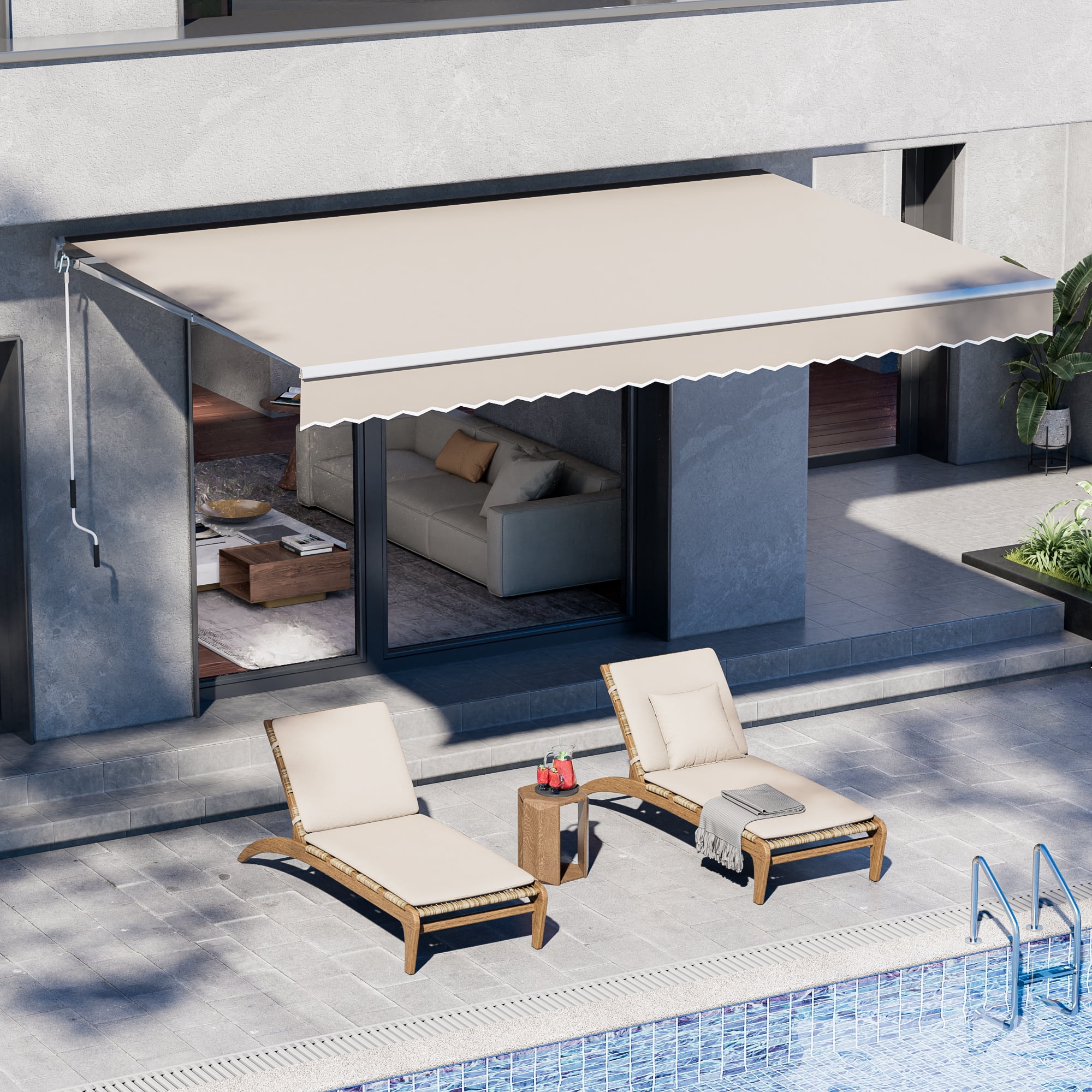 13.1'x8.2' Patio Awning Retractable