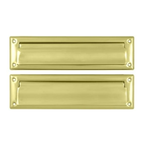 13.12 in. Mail Slot with Interior Flap- Bright