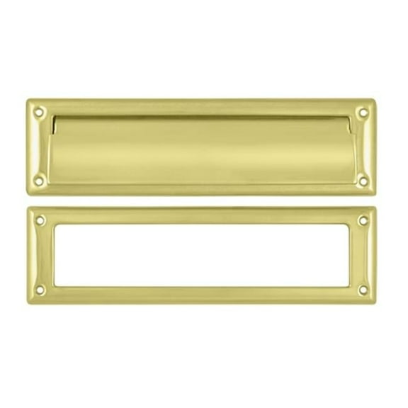 13.12 in. Mail Slot with Interior Frame- Bright