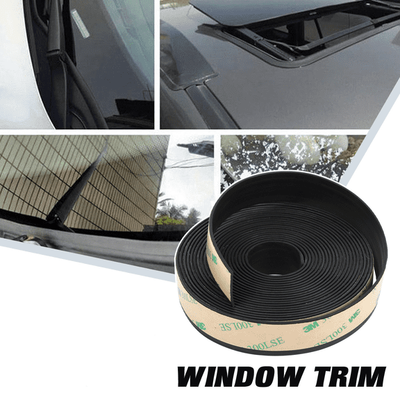 13.12FT Rubber Seal Strip Car Front Rear Side Window Edge Moulding Weatherstrip Trim 4M