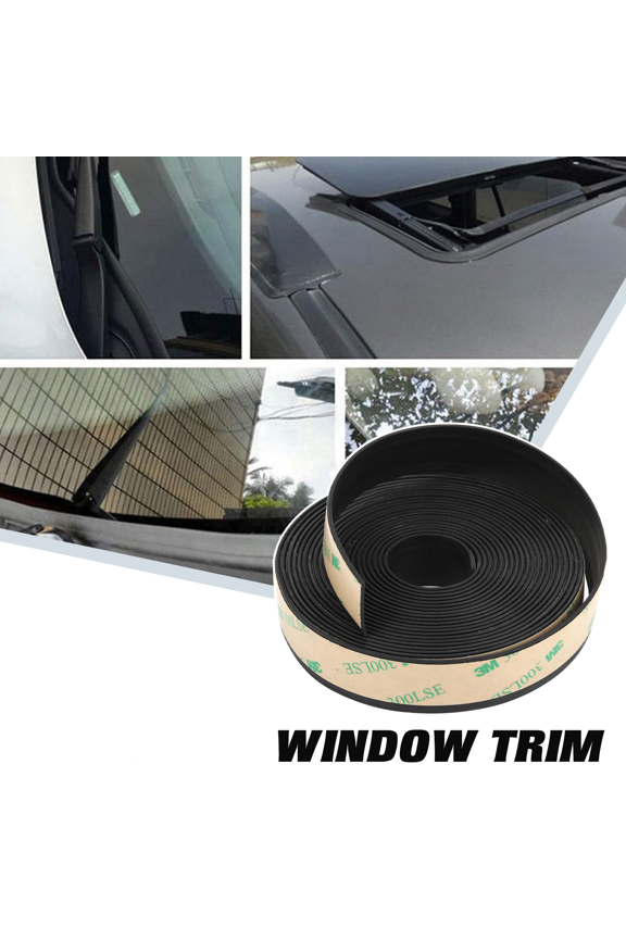 13.12FT Rubber Seal Strip Car Front Rear Side Window Edge Moulding Weatherstrip Trim 4M