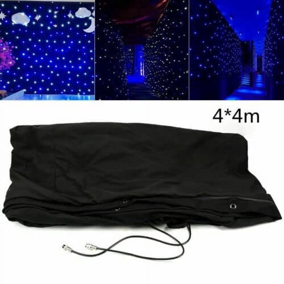 1313ft Led Stage Backdrop Stage Star Backdrop, Wedding Party Background Curtain with DMX Control, for Wedding Christmas Party Club Decoration White/Blue/Green/red