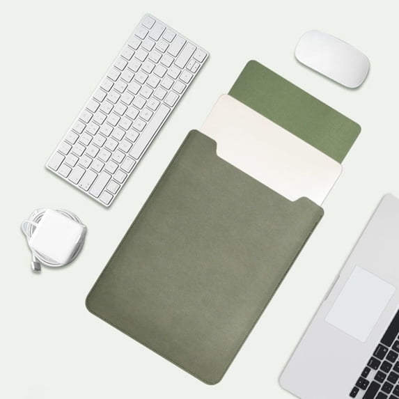 13 14 15 inch Professional Office Portable Shockproof Colorful Tablet Bag Notebook Protective Pouch Ultrabook Cover Laptop Sleeve Case GREEN 13.3-14 INCH