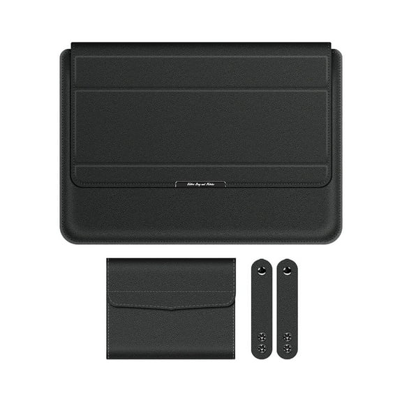 13-14 Inch Laptop Bag, Multifunctional Computer Sleeve with Stand, Leather Material, Soft Lining, Magnetic Closure, Portable, Protective Case for Laptops, Multiple Colors