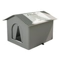 thumbnail image 1 of 13-14 Inch Weatherproof Outdoor Cat House - All-Weather Insulated Shelter for Stray & Feral Cats, Protective Garden Nest to Prevent Rain & Cold, 1 of 4
