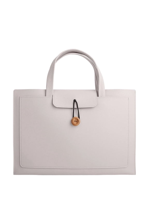 13”& 14” Laptop Sleeve Case Women Men,PU Leather File Folders, Lightweight Document Portfolio Slim Briefcase for School Work