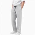 thumbnail image 1 of 13-14 Years Boys Pants Boys Sports Trouser Pants Casual Pants Cargo Jogger Pants with Pockets Winter Warm Pants Dark Gray Pants, 1 of 9