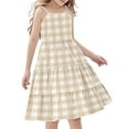 thumbnail image 1 of 13-14 Years Girl's Sleeveless Summer Casual Sundress A-line Dress with Pockets for 4-12 Years, 1 of 7
