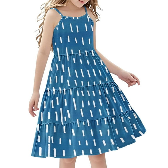 13-14 Years Girls Sleeveless Elegant Floral Lace A-line Flared Swing Party Dress for 3-12 Years Kid