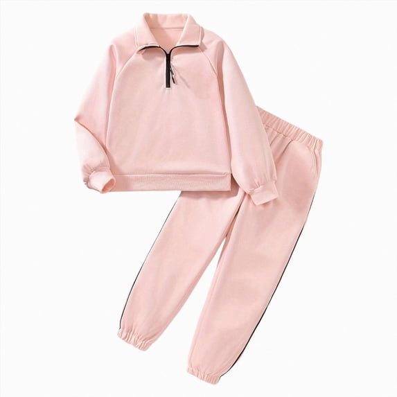 13-14 Years Teen Girls Sweatshirt Set Casual Long Sleeve Teen Girl's Fall Pullover Legging Pants Printed 2 Piece Outfit for 1-15Y