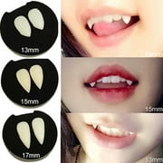 13/15/17/19mm Halloween Vampire Teeth Party Cosplay Prop Decoration Vampire Tooth Horror False Teeth, Dentures Props, 2Pcs/Set