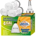 thumbnail image 1 of 13 To 15 Gallon Trash Bags, Tall Kitchen Garbage Bags Drawstring, Ultra Strong Recyclable Trash Bags Unscented Trash Can Liners For Kitchen and Commercial 30 Count (Pake of 1), 1 of 8
