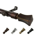thumbnail image 1 of 13/16" Dia Adjustable 120-170" Leandro Curtain Rod in Cocoa, 1 of 3