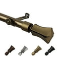 thumbnail image 1 of 13/16" Dia Adjustable 28-48" Leandro Curtain Rod in Antique Brass, 1 of 3