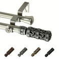thumbnail image 1 of 13/16" Dia Adjustable 28-48" Rocco Double Curtain Rod in Satin Nickel, 1 of 4