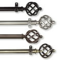 thumbnail image 1 of 13/16" Dia Adjustable 28-48 inch Curtain Rod with Jinx Finials - Cocoa,(4842-287), 1 of 3