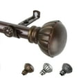 thumbnail image 1 of 13/16" Dia Adjustable 66-120" Bria Curtain Rod in Cocoa, 1 of 3