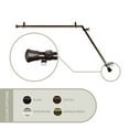 thumbnail image 1 of 13/16" Single Corner Curtain Rod 28"-48" each side - Cocoa, 1 of 1