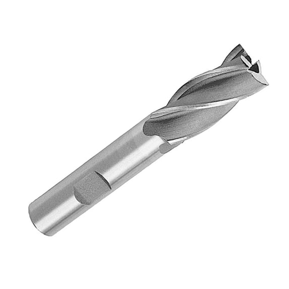 13/16" X 3/4" HSS 4 Flute Single End End Mill, Qualtech, DWCF341A