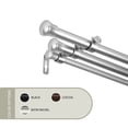 thumbnail image 1 of 13/16 inch Basic Triple Curtain Rod 120-170" - Satin Nickel, 1 of 1